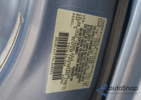 2010 Nissan Versa 1.8S z USA, uszkodzony, nr VIN 3N1BC1CP7AL368021